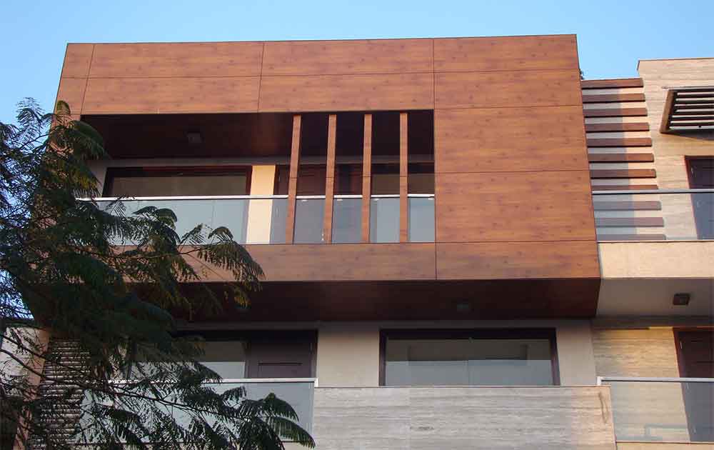 Fundermax HPL : A Sustainable Exterior Cladding Option - Red Floor India