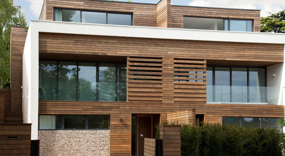 Best Exterior & Interior Wall Wood Cladding - Red Floor India